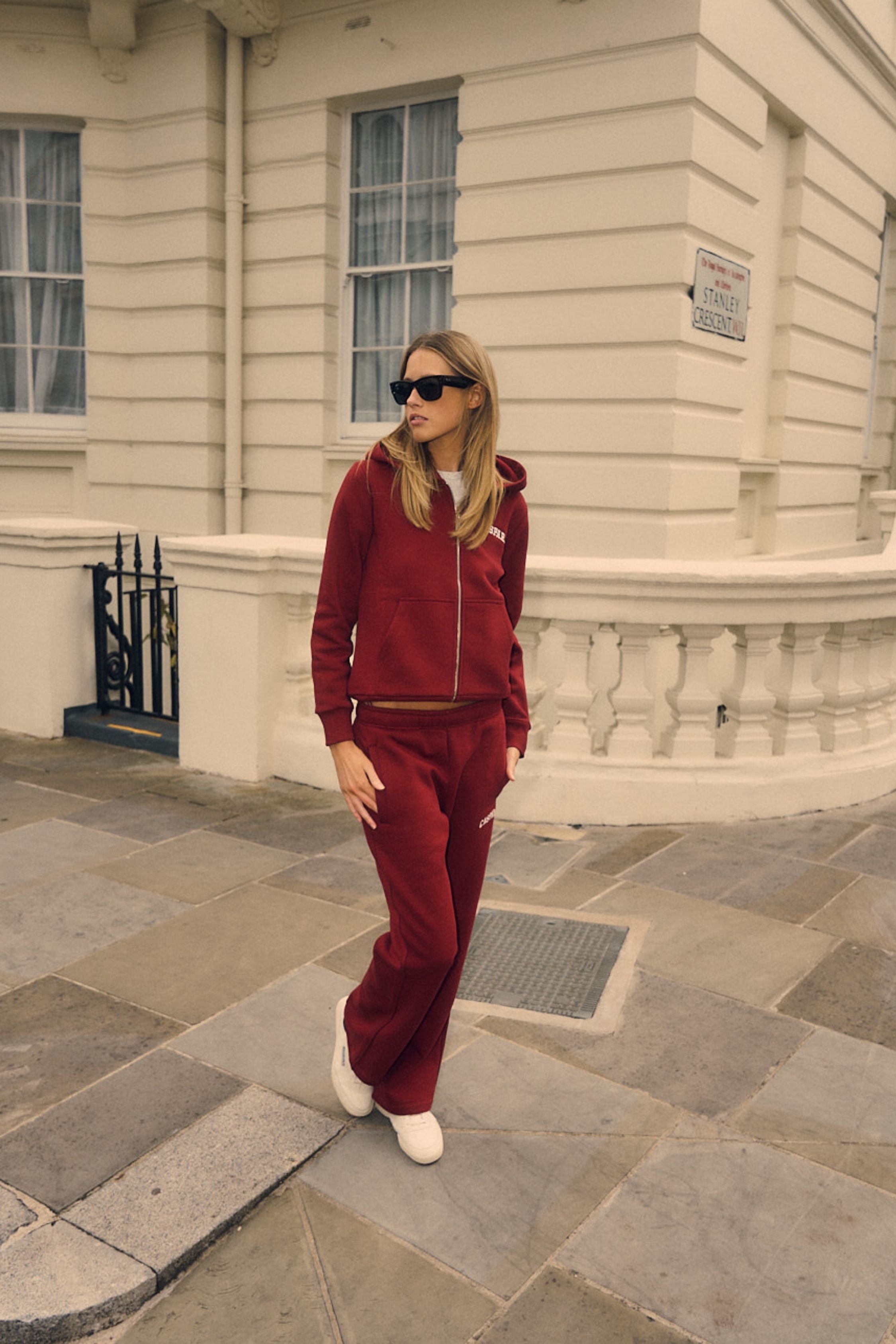 W. Varsity SL pants - Burgundy